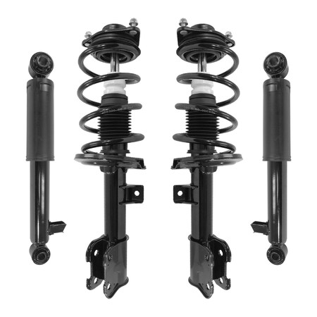 Unity 4-11363-259070-001 Front and Rear Complete Strut Assembly Shock Kit 4-11363-259070-001